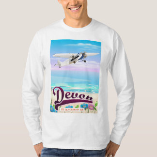Camiseta Afiche de viaje en vuelo vintage de Devon