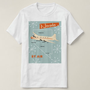 Camiseta Afiche de viaje estilo Nevada Vintage