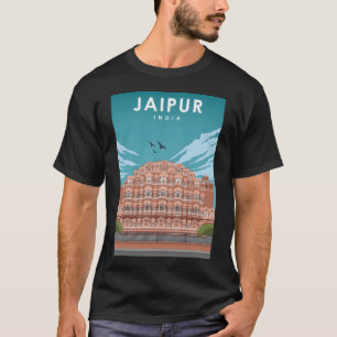 Camiseta Afiche de viaje mínimo de Jaipur India