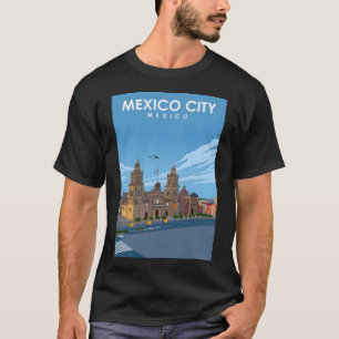 Camiseta Afiche de viaje mínimo retro de la cosecha de la C