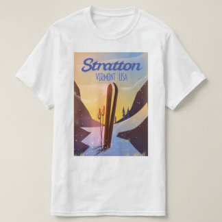 Camiseta Afiche de viaje para esquiar de Stratton Vermont