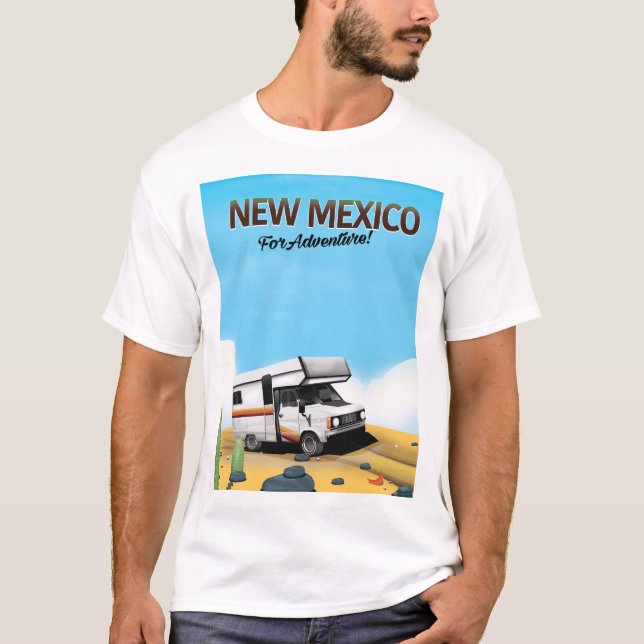 Camiseta Afiche de viaje "Por aventura" en Nuevo México (Anverso)