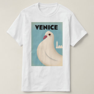 Camiseta Afiche de viajes al estilo veneciano