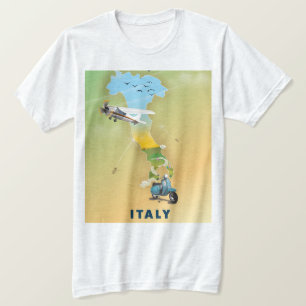 Camiseta Afiche de viajes de Italia.