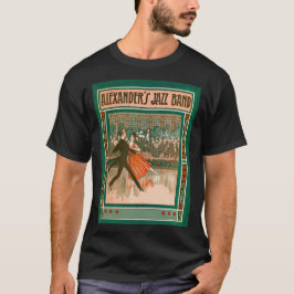 Camiseta Afiche de viajes de la aerolínea Art deco