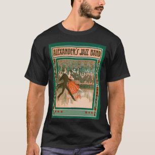 Camiseta Afiche de viajes de la aerolínea Art deco