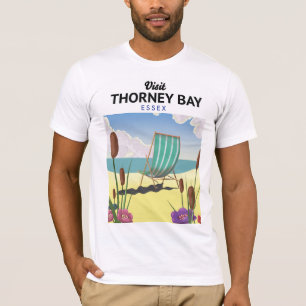 Camiseta Afiche de viajes de Thorney Bay, Essex Seaside