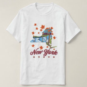 Camiseta Afiche de viajes del Estado de Nueva York
