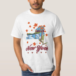 Camiseta Afiche de viajes del Estado de Nueva York