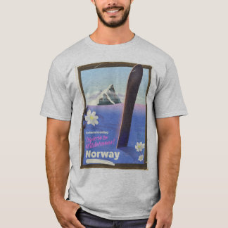 Camiseta Afiche de viajes estilo vintage de Snowboard en No