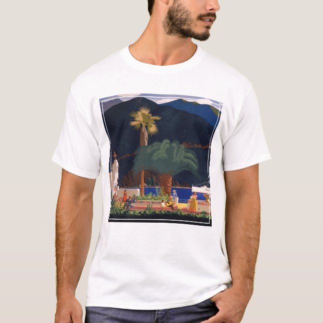 Camiseta Afiche de viajes - Isla Santa Catalina, California (Anverso)