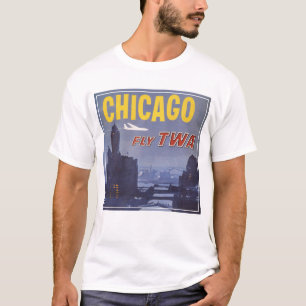 Camiseta Afiche De Viajes Para Vuelos De Trans World Airlin