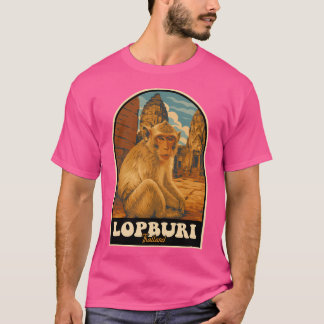 Camiseta Afiche Desi del templo de los monos Lopburi Tailan