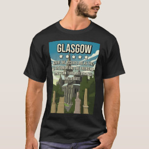 Camiseta Afiche divertido de viaje de 5 estrellas Glasgow S