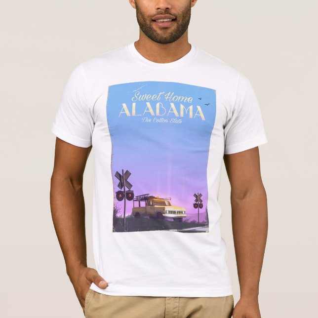 Camiseta Afiche "Dulce hogar" de Alabama Travel (Anverso)