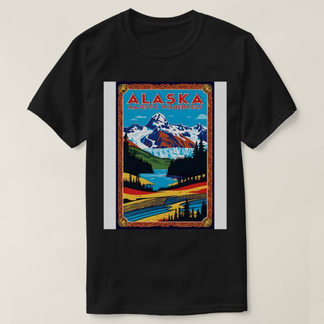 Camiseta Afiche estadounidense de Afiches de turismo por Al (Diseño del anverso)