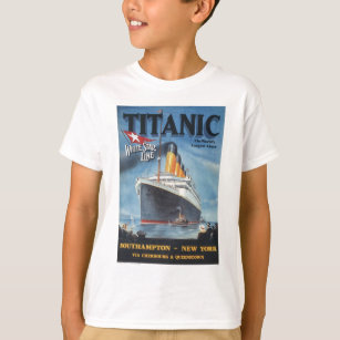 Camiseta Afiche original titánico vintage de 1912