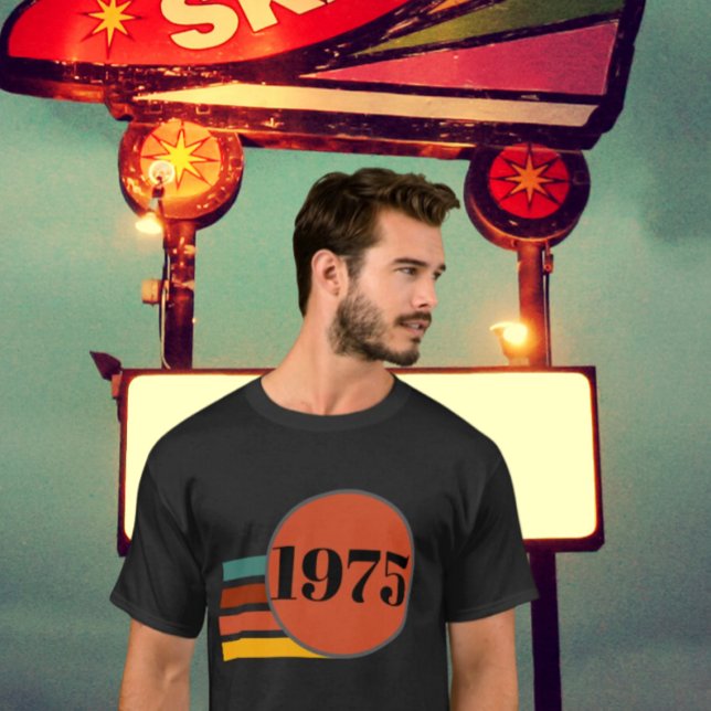 Camiseta Afiche retro vintage de 1975 50 cumpleaños (Subido por el creador)