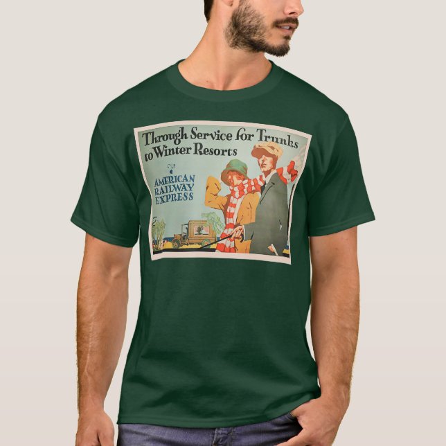 Camiseta Afiche vintage de American Railways (Anverso)
