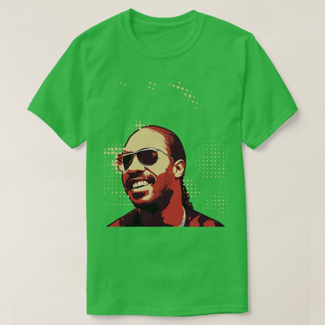 Camiseta Afiche vintage de Stevie Wonder (Diseño del anverso)