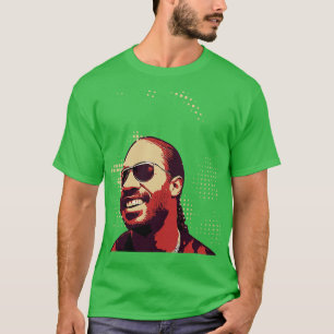 Camiseta Afiche vintage de Stevie Wonder