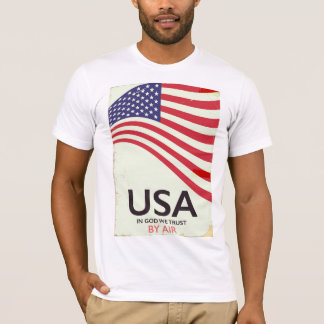 Camiseta Afiche vintage de USA "En dios confiamos"
