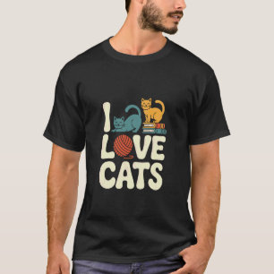 Camiseta Aficionado a la lana Amante de los gatos Amante de