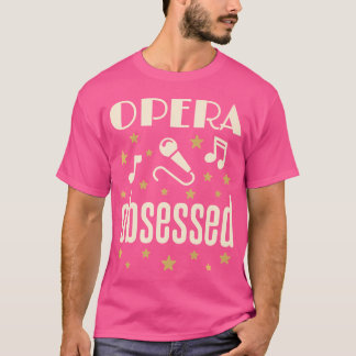 Camiseta Aficionado a la ópera cantante aficionado a la mús