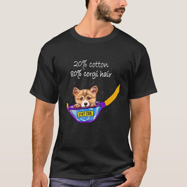 Camiseta Aficionado adorable del perro de Corgi (Anverso)