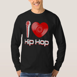 Camiseta Aficionado Casual Del Hip Hop Música Rap Baile Dj