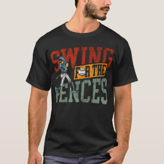Camiseta Aficionado de Béisbol Retro Vintage Swing For The