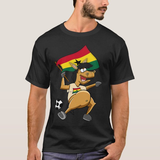 Camiseta Aficionado de caballos de Ghana (Anverso)