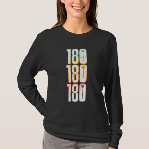 Camiseta Aficionado de Dardos Arte Retro Deteriorado Vintag