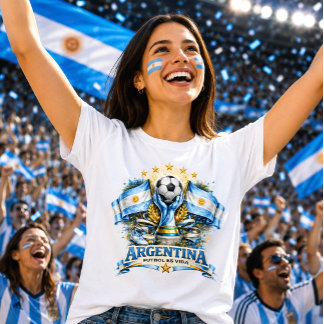 Camiseta Aficionado de Fútbol Argentino Albiceleste Fútbol