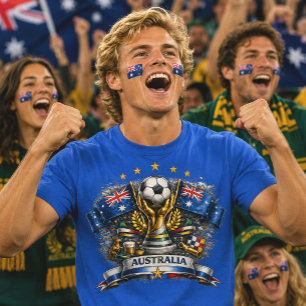 Camiseta Aficionado de Fútbol Australiano Copa Mundial de F
