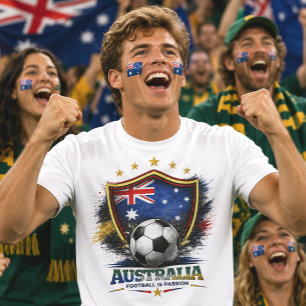 Camiseta Aficionado de Fútbol Australiano Copa Mundial de F