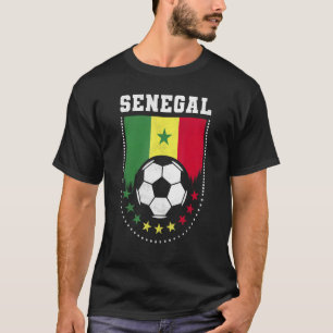 Camiseta Aficionado de fútbol con bandera de Senegal