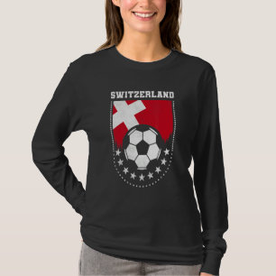 Camiseta Aficionado de fútbol con bandera de Suiza
