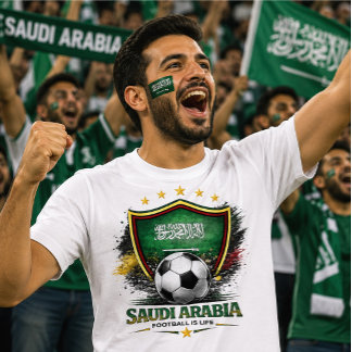 Camiseta Aficionado de Fútbol de Arabia Saudita Copa Mundia