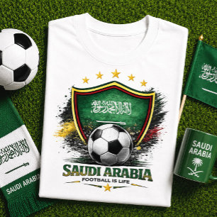 Camiseta Aficionado de Fútbol de Arabia Saudita Copa Mundia