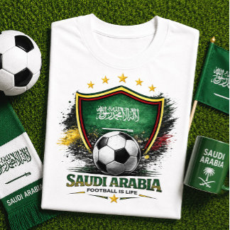 Camiseta Aficionado de Fútbol de Arabia Saudita Copa Mundia