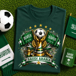 Camiseta Aficionado de Fútbol de Arabia Saudita Copa Mundia