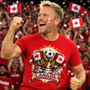 Camiseta Aficionado de Fútbol de Canadá Copa Mundial de Fút
