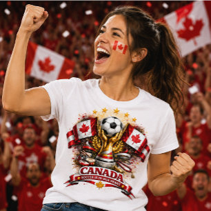 Camiseta Aficionado de Fútbol de Canadá Copa Mundial de Fút