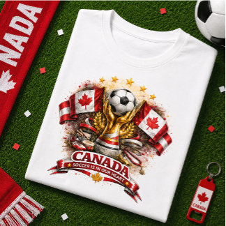 Camiseta Aficionado de Fútbol de Canadá Copa Mundial de Fút