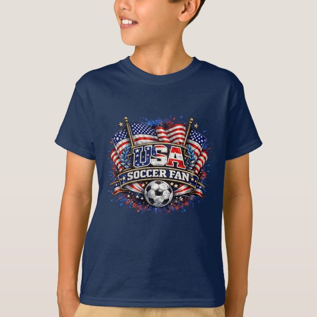 Camiseta AFICIONADO DE FÚTBOL DE EE. UU. | Americano  (Anverso)