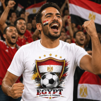 Camiseta Aficionado de Fútbol de Egipto Copa Mundial de Fút