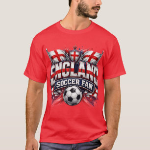 Camiseta AFICIONADO DE FÚTBOL DE INGLATERRA Aficionado de f