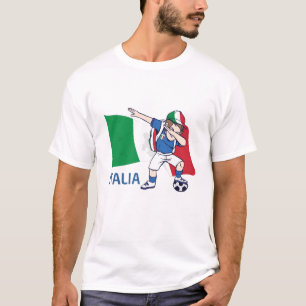 Camiseta Aficionado de fútbol de Italia niño dabbing