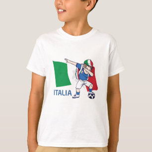 Camiseta Aficionado de fútbol de Italia niño dabbing